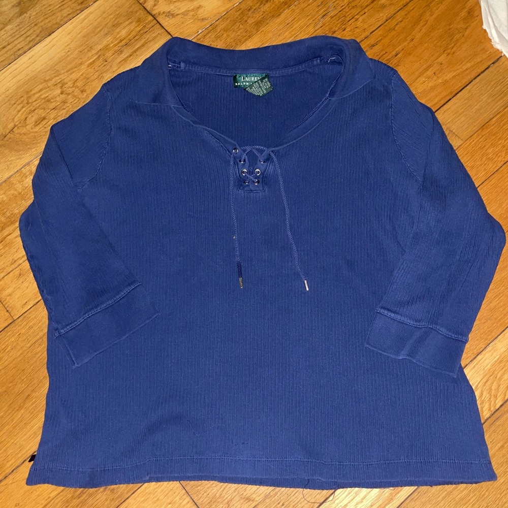 Lauren Ralph Lauren Blue Blouse